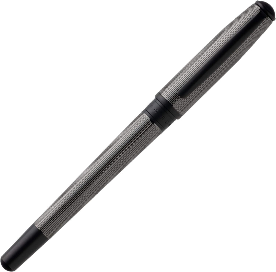 Hugo Boss Essential Glare Füllfederhalter Dunkelgrau Messing Poliert, Masse: 14,3cm, HSY0562A