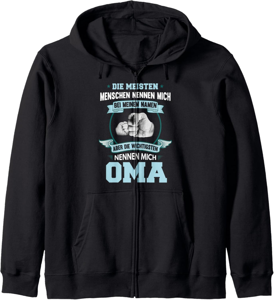 Oma Grossmutter Fun Spruch Lustig Enkel Geburtstag Geschenk Kapuzenjacke