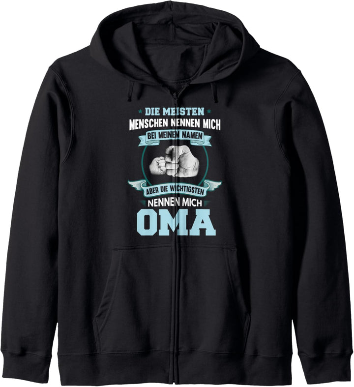 Oma Grossmutter Fun Spruch Lustig Enkel Geburtstag Geschenk Kapuzenjacke