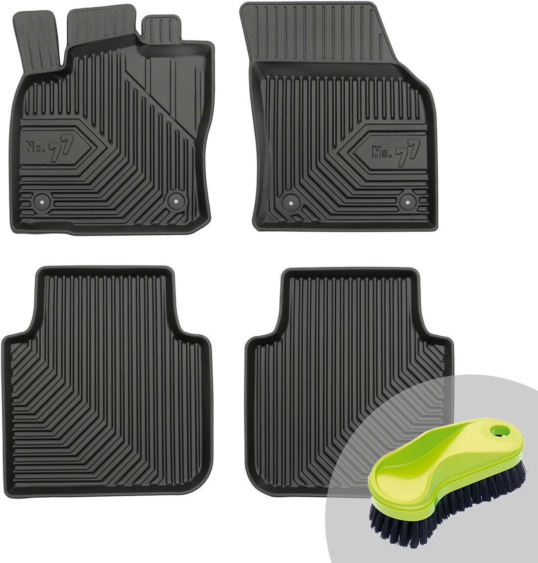 FROGUM No.77 Gummimatten Ganzjahresset von Auto Fussmatten Autofussmatten für SEAT Tarraco ab 2018,