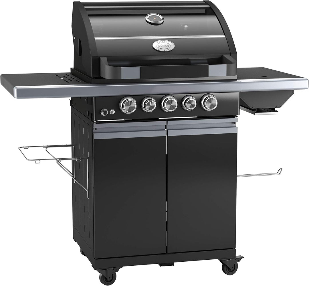 RÖSLE Grillplatte MAGNUM G3, Hochwertige Grillplatte aus emailliertem Gusseisen für Fleisch und klei