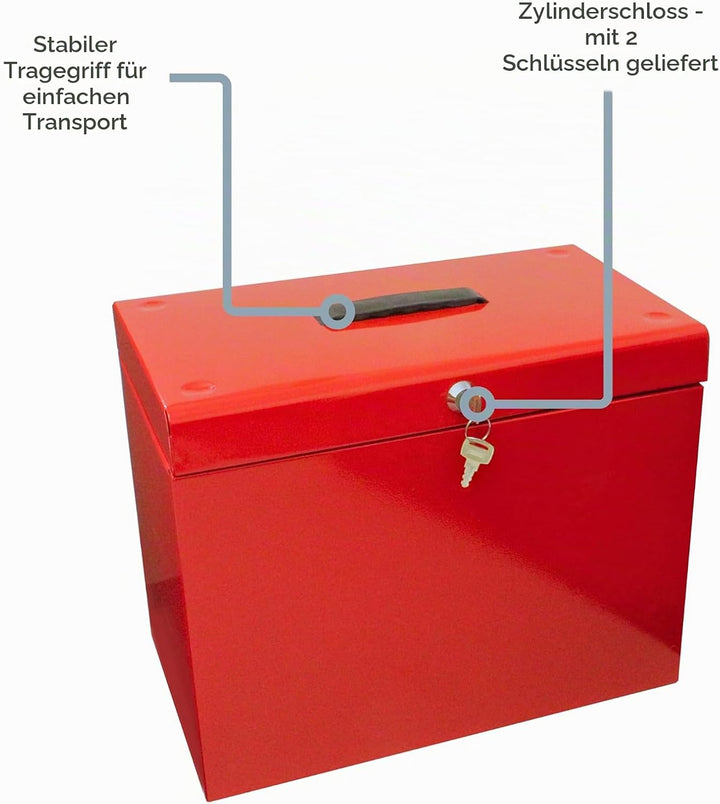 Ablagebox / Hängemappenbox (aus Metall, A4) rot Rosa Einzelbett, Rosa Einzelbett