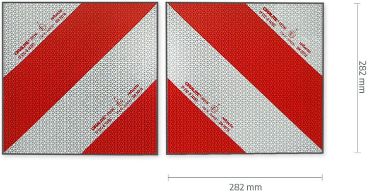 Magnetische Reflecto Kfz-Warnmarkierung aus Orafol ORALITE 5921M in vielen Varianten (Reflexfolie, 2