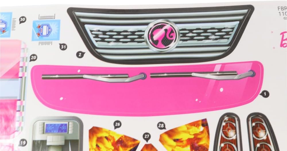 Barbie Replacement Parts Camper Playset - FBR34 ~ Replacement Labels / Stickers ~ Set B