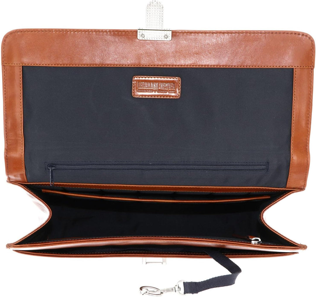 Leonhard Heyden Cambridge Aktentasche Leder 38 cm Laptopfach