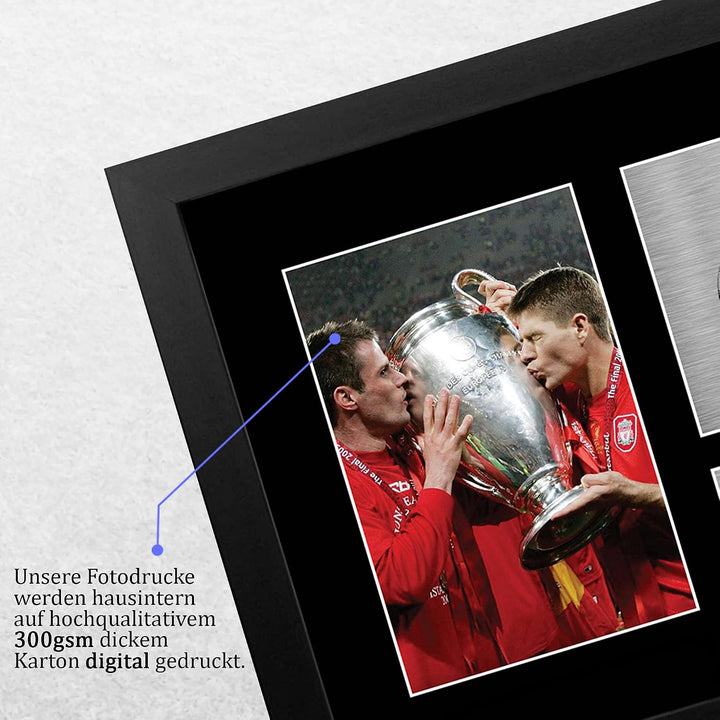 HWC Trading FR Autogramm Steven Gerrard & Jamie Carragher Liverpool Gifts Gedruckt Autogramm für Fan