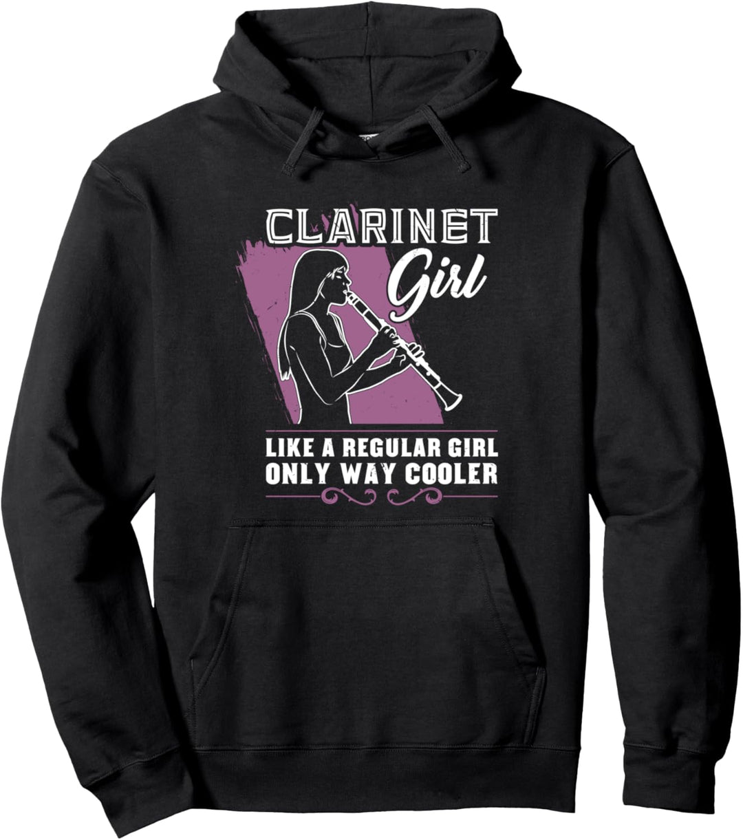 Klarinette Spruch Mädchen & Frauen Pullover Hoodie