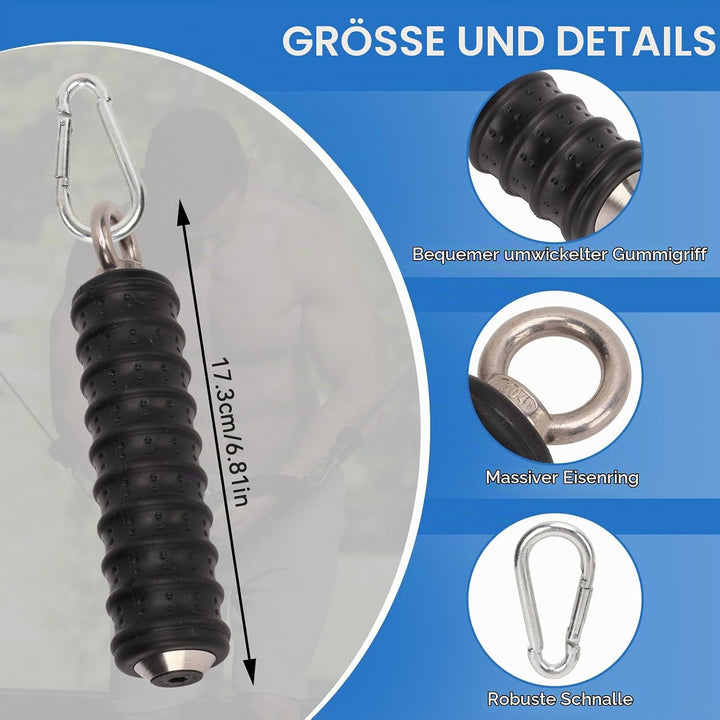 Cyrank Krafttraining Single Grip, Fitness Einhandgriff, Kabelzug Griffe, Push Down Single Gym Handle