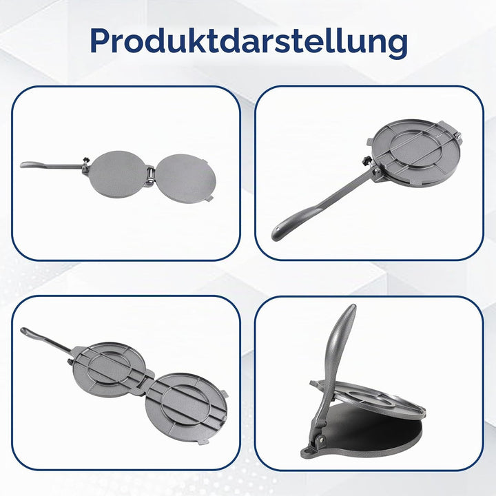 Tortilla Press, Aluminiumlegierung Manual Gusseisen Tortilla -Hersteller Taco Press Tortillera Patac