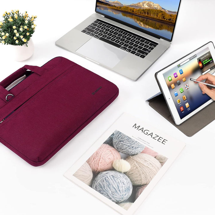 DOMISO 17 Zoll Wasserdicht Laptop Tasche Aktentasche Schultertasche Notebooktasche Business für 17-1