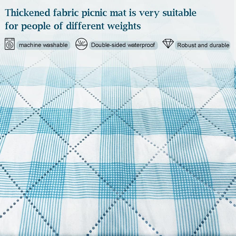 Waschbar Picknickdecke Wasserdicht Isoliert, Strandmatte Gepolstert Faltbar, Large Picnic Blanket Wa