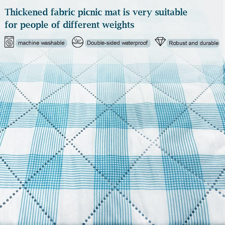 Waschbar Picknickdecke Wasserdicht Isoliert, Strandmatte Gepolstert Faltbar, Large Picnic Blanket Wa