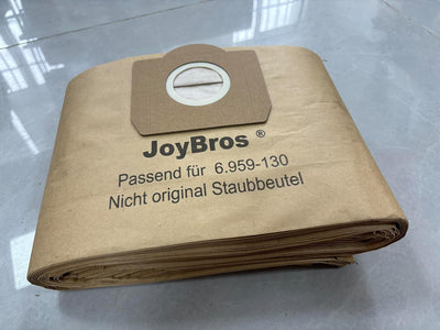 JoyBros 15-Stück Staubbeutel für Kärcher wd3 wd 3 wd3P wd3.200 Premium 6.959-130.0 6.904-051.0 MV3 A