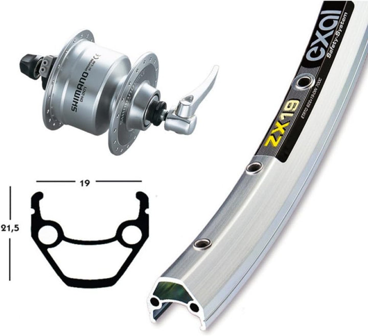 V-Rad 28x1.75Nabend.DH3N72 silb.SSP 36L