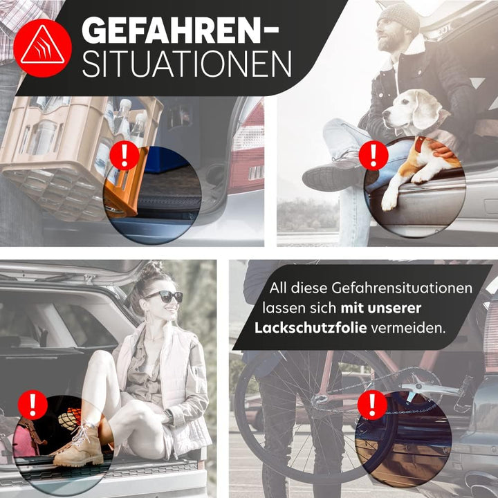 PR-Folia Ladekantenschutz für Toyota Proace City Verso ab Bj. 2020 - TRANSPARENT Zubehör Lackschutzf