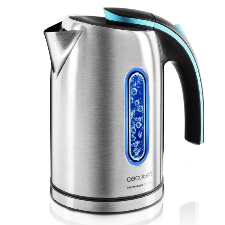 Cecotec Elektrischer Wasserkocher ThermoSense 270 Stahl. 1,7 Liter, BPA-frei, 2200 W Leistung, 360º-