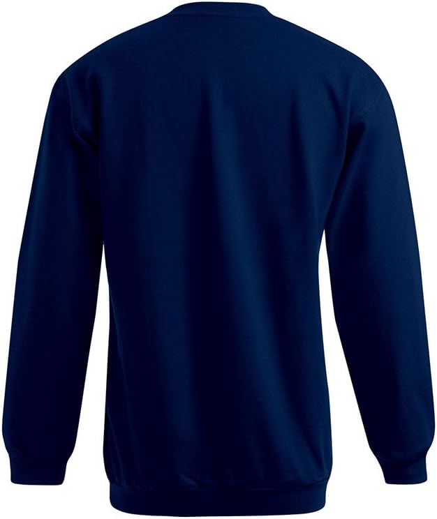 Premium V-Ausschnitt Sweatshirt Herren, Marineblau, L