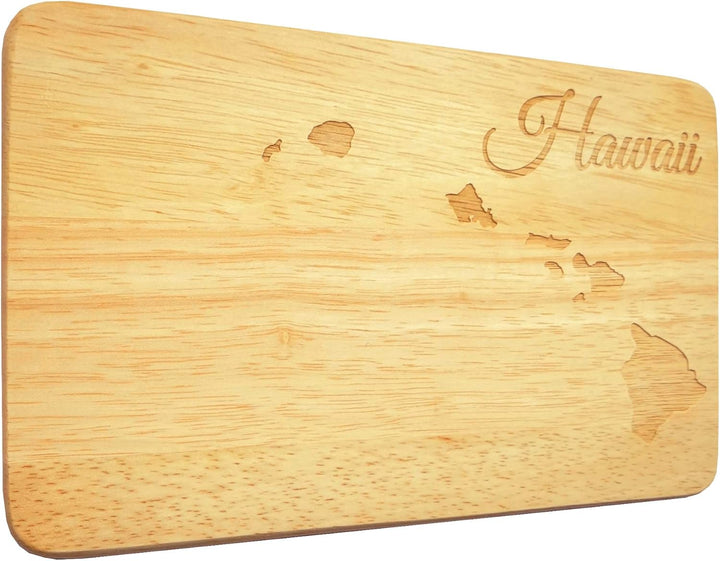 Frühstücksbrettchen Hawaii Brotbrettchen Gravur Pazifik Südsee Holz