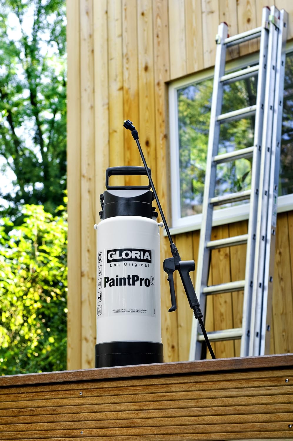 GLORIA Spezial-Drucksprüher PaintPro 5 | 5 L Profi-Farbsprüher/Ölsprüher | auch für Lasuren, Lacke |