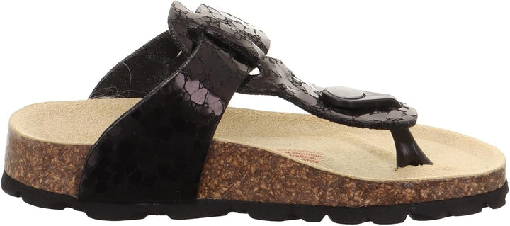 Superfit Damen FussbettpantoffelPantoffeln 24 EU Schwarz 0020, 24 EU Schwarz 0020