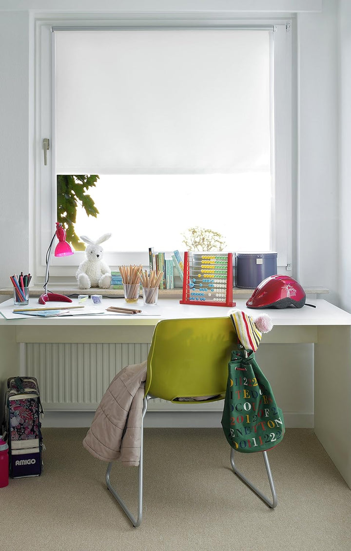 GARDINIA EASYFIX Rollo mit Thermo-Rückseite zum Klemmen oder Kleben, Verdunklungsrollo ohne Bohren,