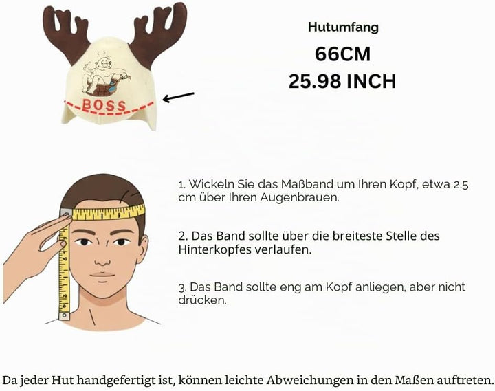 Saunahut für Damen und Herren aus Filz - Moose – Grau Saunahut für Herren und Damen aus 100Prozent N