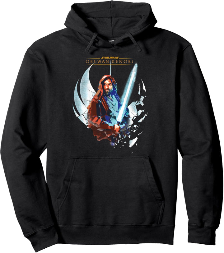 Star Wars: Obi-Wan Kenobi Shattered Jedi Lightsaber Logo Pullover Hoodie