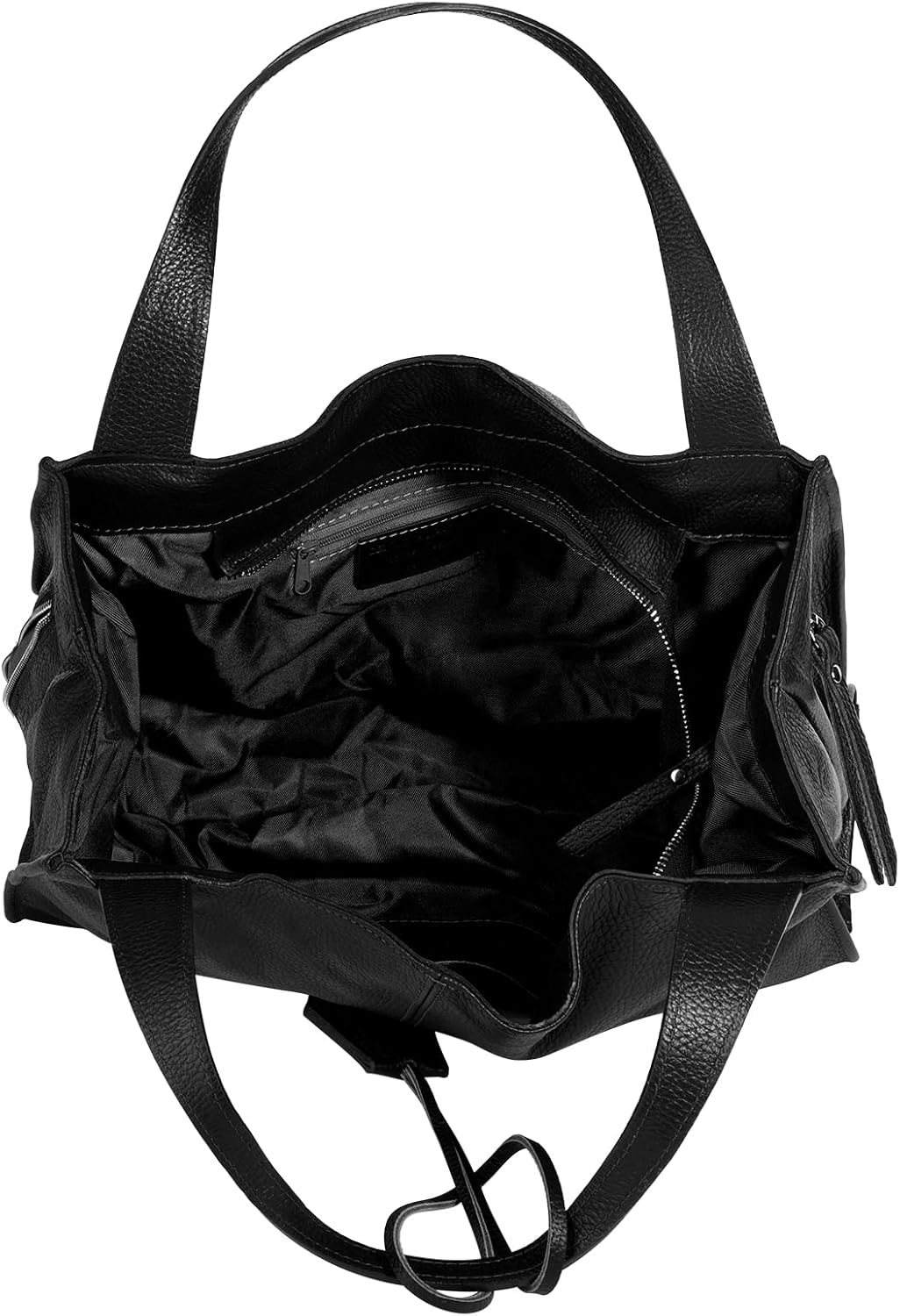 Shopper Echt Leder Damen Made in Italy, Smartphonefach, Ledertasche Damen, Handtasche Echtleder, Umh