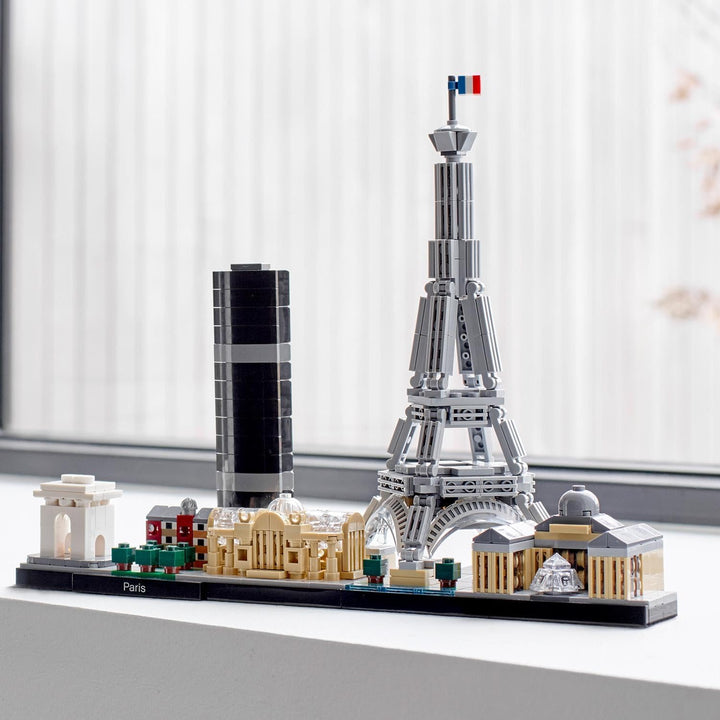 LEGO Architecture Paris, Modellbausatz mit Eiffelturm, Champs-Élysées und Louvre-Modell, Skyline-Kol