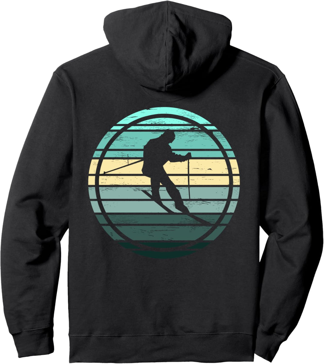Skifahren Skifahrer Alpiner Wintersport Pullover Hoodie