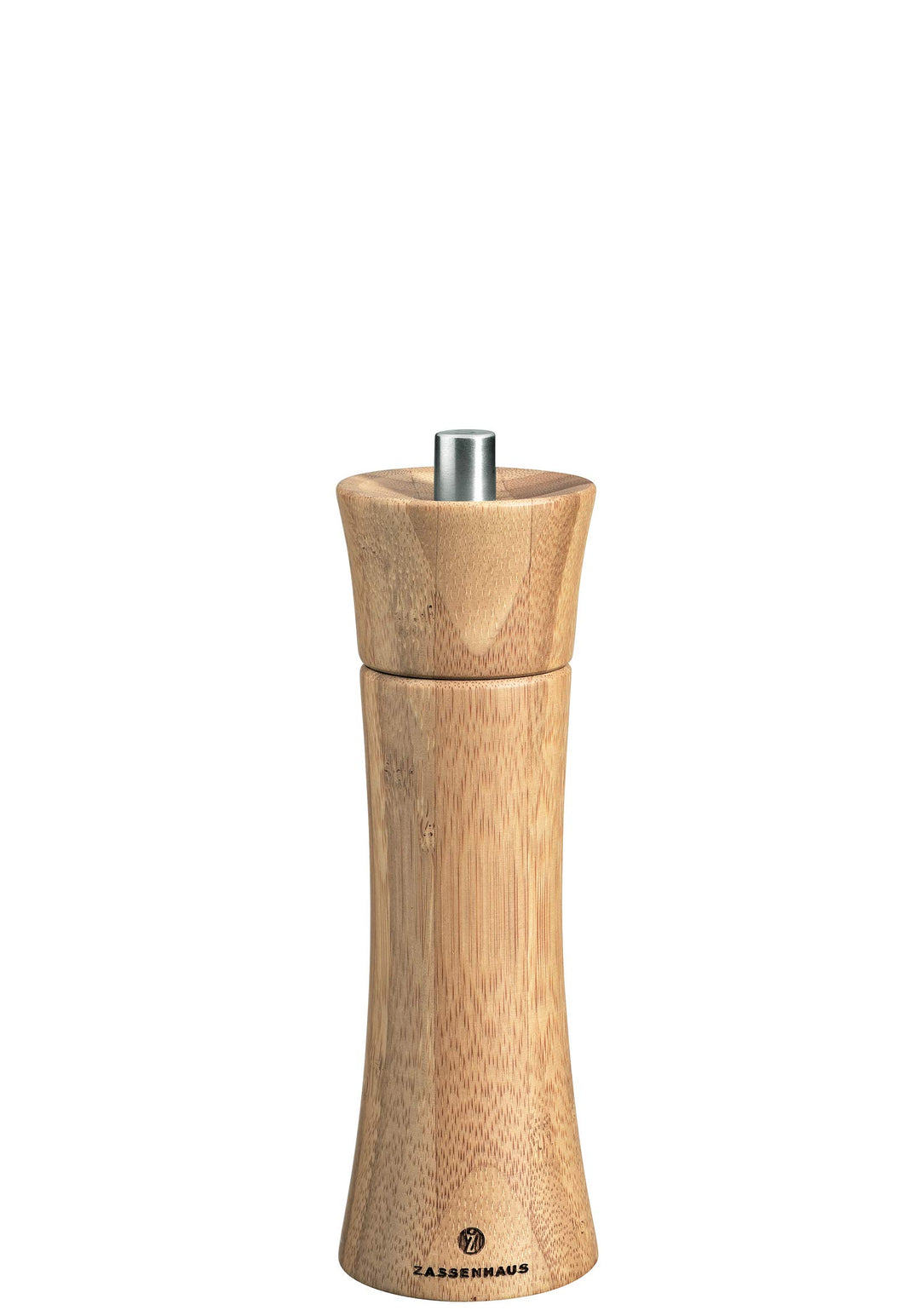 Zassenhaus Salzmühle Frankfurt 18 cm, Bambus mit stufenlos verstellbarem Hochleistungs-Keramikmahlwe
