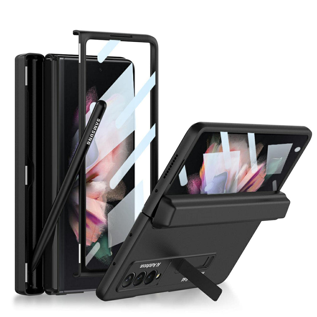 COQUE Galaxy Z Fold 3 Hülle, Shell-Membran Integriertes Scharnier All-Inclusive-Handyhülle mit verst