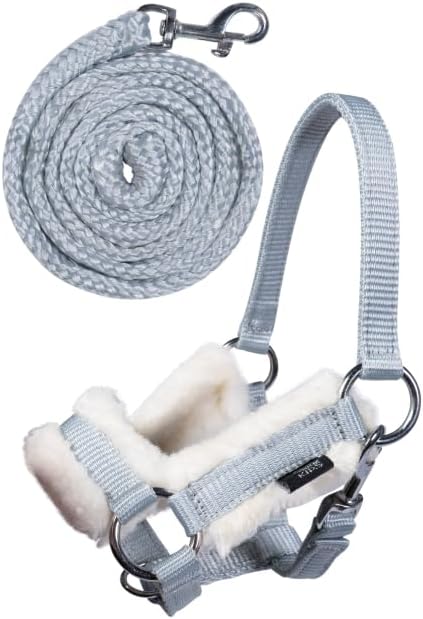 Holly & Claire HKM Hobby Horse Clara – Premium Steckenpferd grau-marmoriert inkl. Halfter & Führstri