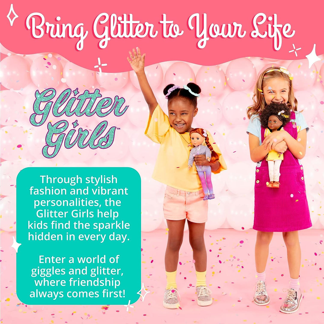 Glitter Girls Puppenzubehör – Einkaufswagen für Puppen Zubehör Set mit Lebensmitteln – Accessoires f