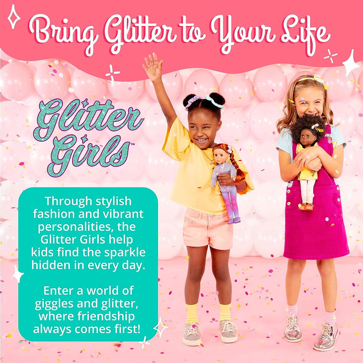 Glitter Girls Puppenzubehör – Einkaufswagen für Puppen Zubehör Set mit Lebensmitteln – Accessoires f