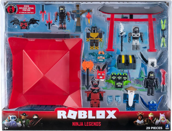 Roblox ROB0536 Action-Kollektion – Ninja Legends Deluxe Spielset [enthält Exklusives virtuelles Arti