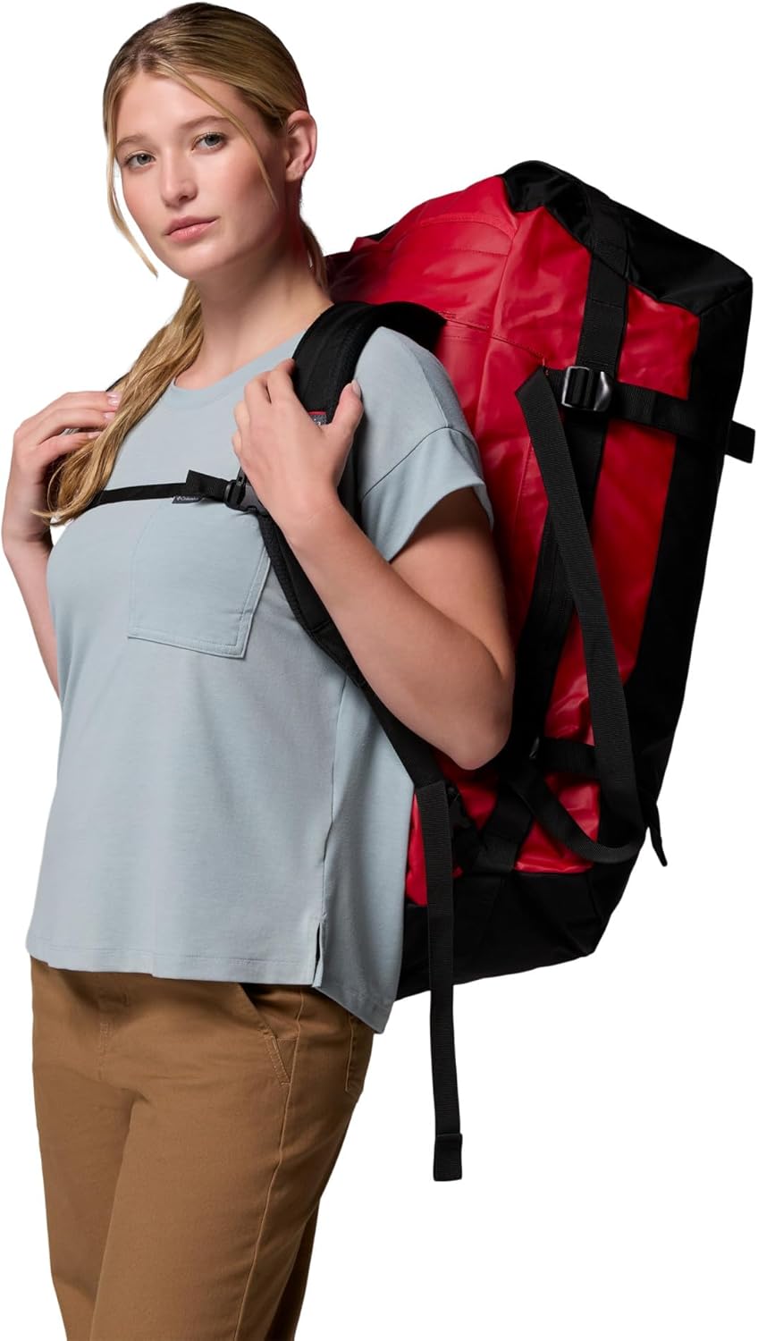 Columbia Unisex Landroamer 60L Duffel, Duffle, Mountain Red/Black, One Size Einheitsgrösse Mountain