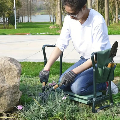 Gartensitzkniebank Kniebank mit weiches Kniekissen für Gartenarbeit - Garten-Kniebank klappbar Garte