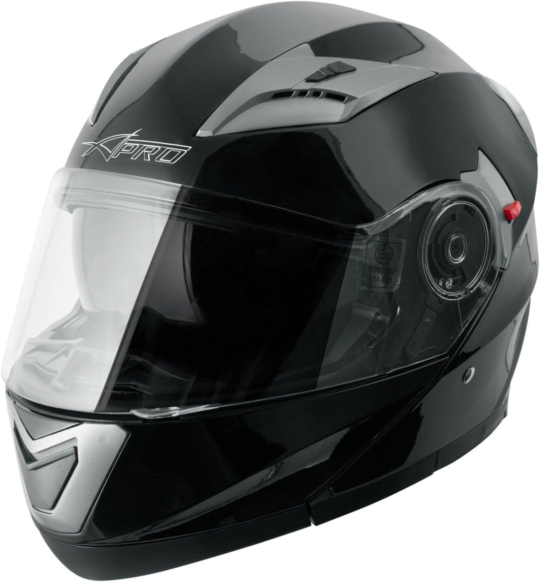 Helm Klapphelm Innensonnenblende Motorradhelm Modular Schwarz S