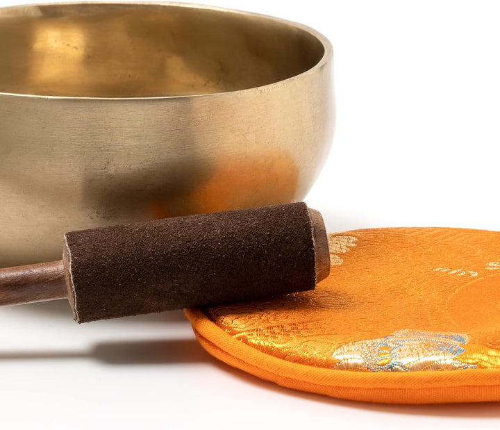 Tibetische Klangschale I ca. 400 g I für Achtsamkeit, Yoga, Meditation, Grundschule, Kindergarten I