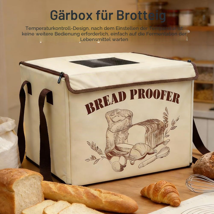 Brot Gärbox Sauerteig, Gärbox mit heizung für Brotteig Faltbare Teiggärbox Brot Gärschrank Einstellb