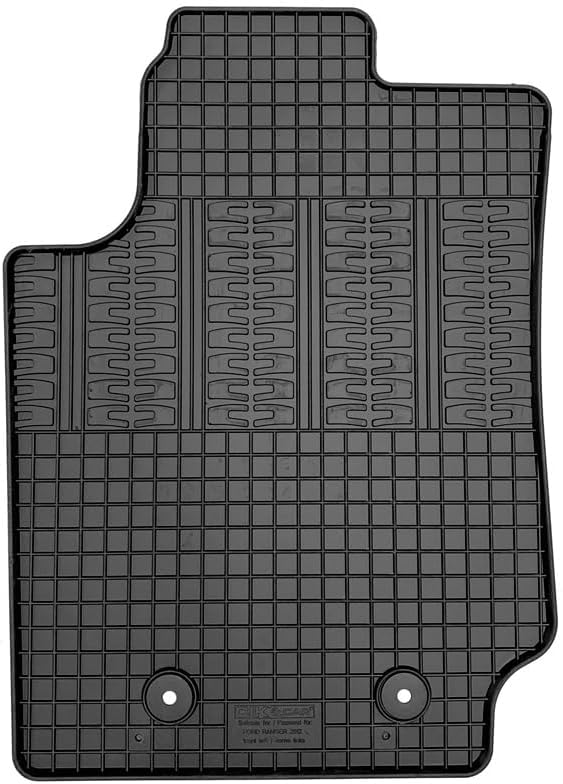 AUTO-STYLE Satz Gummimatten kompatibel mit Ford Ranger 2012- (4-teilig + Montagesystem)
