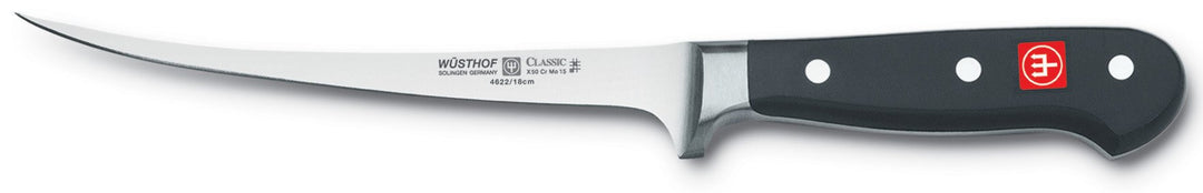 Wüsthof Filiermesser 18 cm Klinge, Classic (4622), sehr scharf, Flexible Klinge, geschmiedet, rostfr