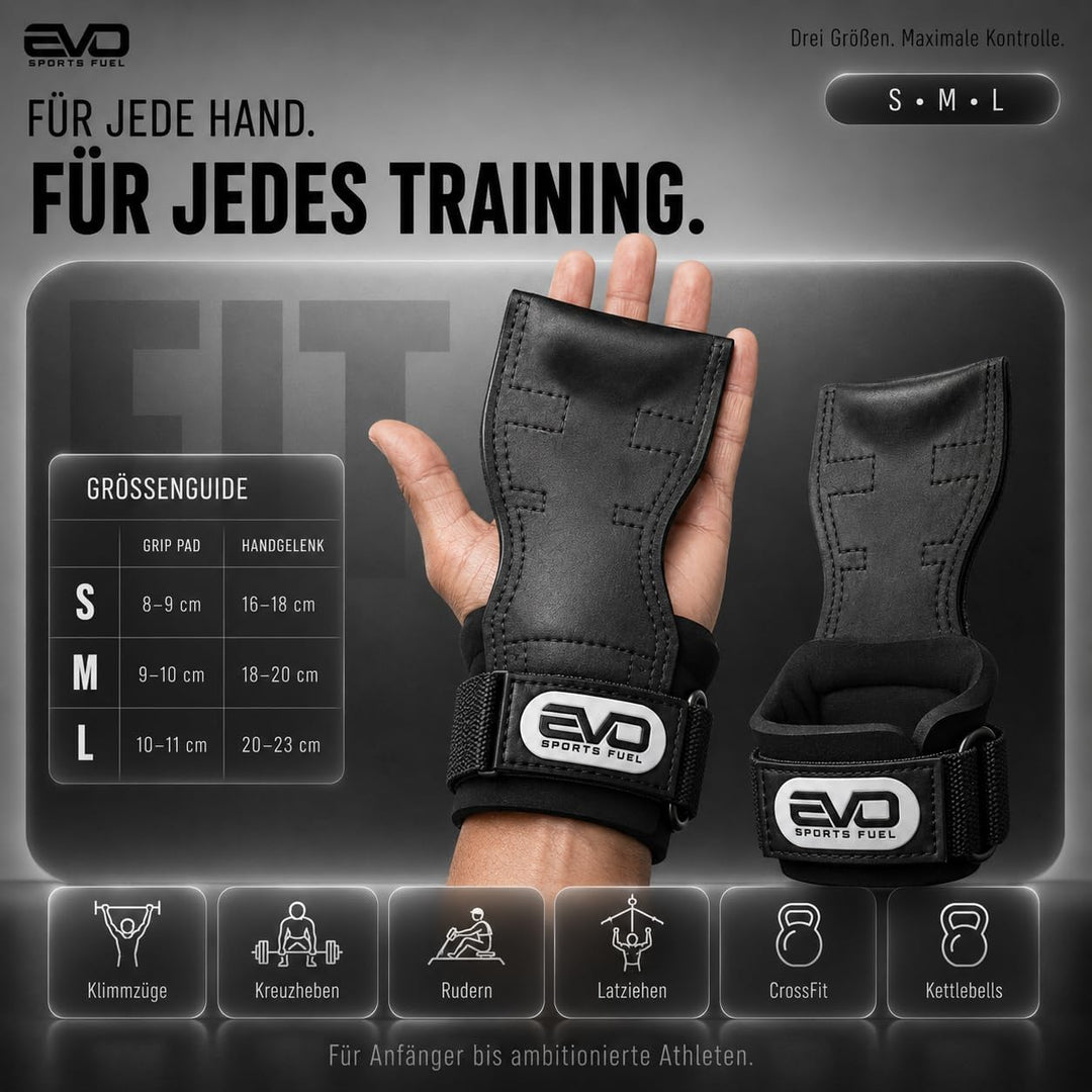 Zughilfen Krafttraining &amp; Crossfit | Lifting Straps für Frauen &amp; Männer | Griffhilfen Kraftsport &amp; G