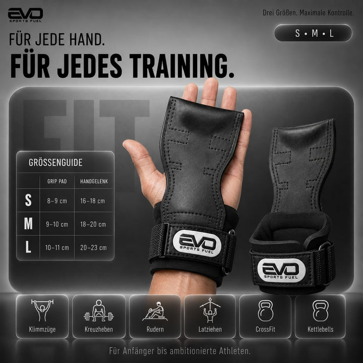 Zughilfen Krafttraining &amp; Crossfit | Lifting Straps für Frauen &amp; Männer | Griffhilfen Kraftsport &amp; G