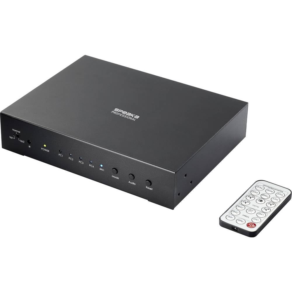 SpeaKa Professional SP-KVM-340 4 Port KVM-Umschalter