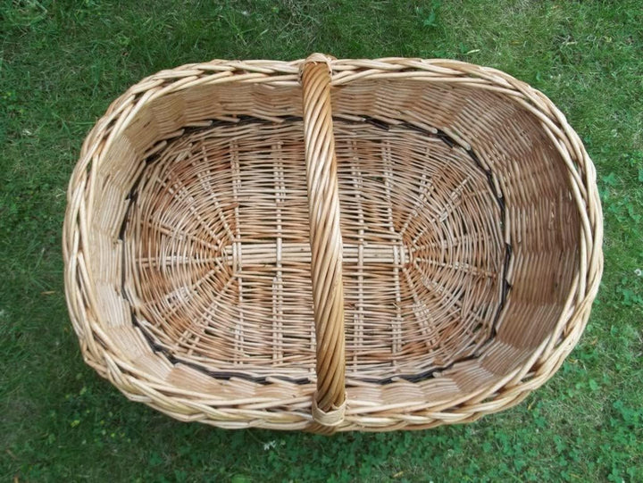 Einkaufskorb XL aus gesottener Weide