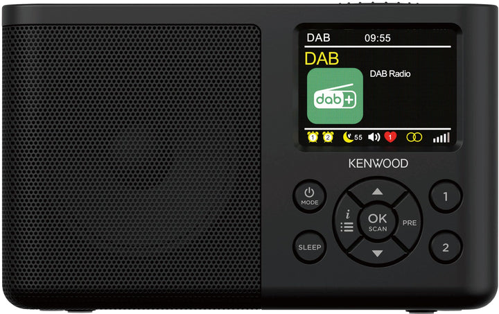 Kenwood CR-M33DAB-B - Tragbares DAB+ Radio mit Bluetooth, integriertem Li-Ion Akku & 6,1cm Farbdispl