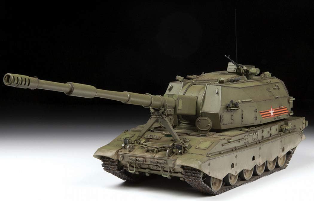 Zvezda 500783677 500783677-1:35 2S35 Koalitsiya-SV Russian self-p-Plastikbausatz-Modellbausatz-Zusam