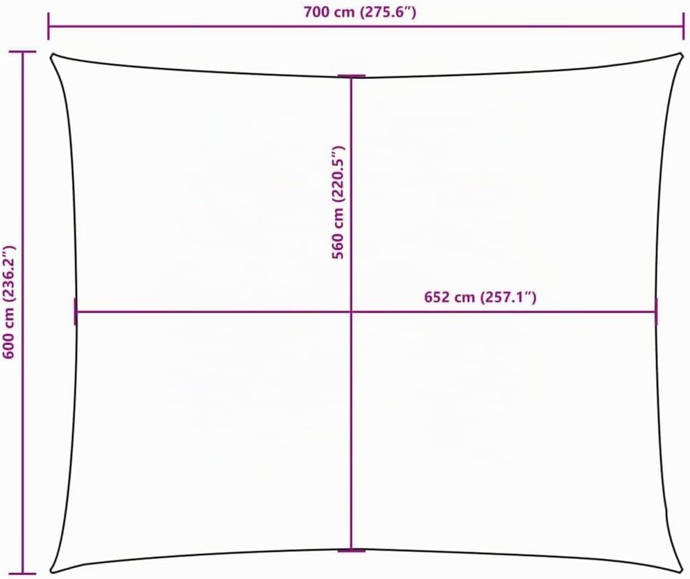 vidaXL Sonnensegel Wasserfest Sonnenschutz Windschutz Sonnendach UV Schutz Garten Terrasse Balkon Ox